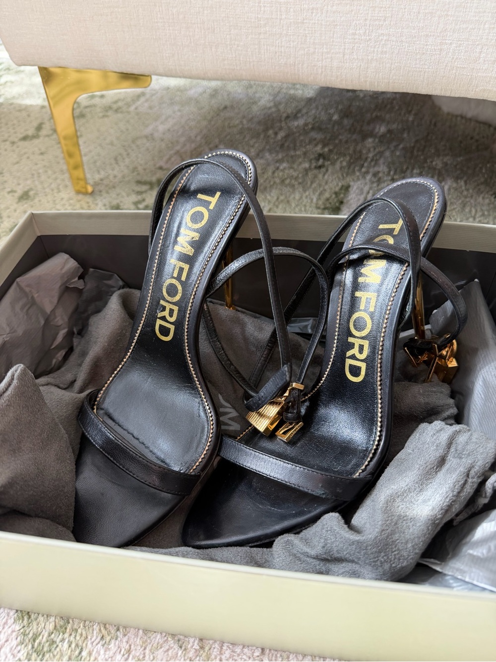 Tom ford pad lock heels